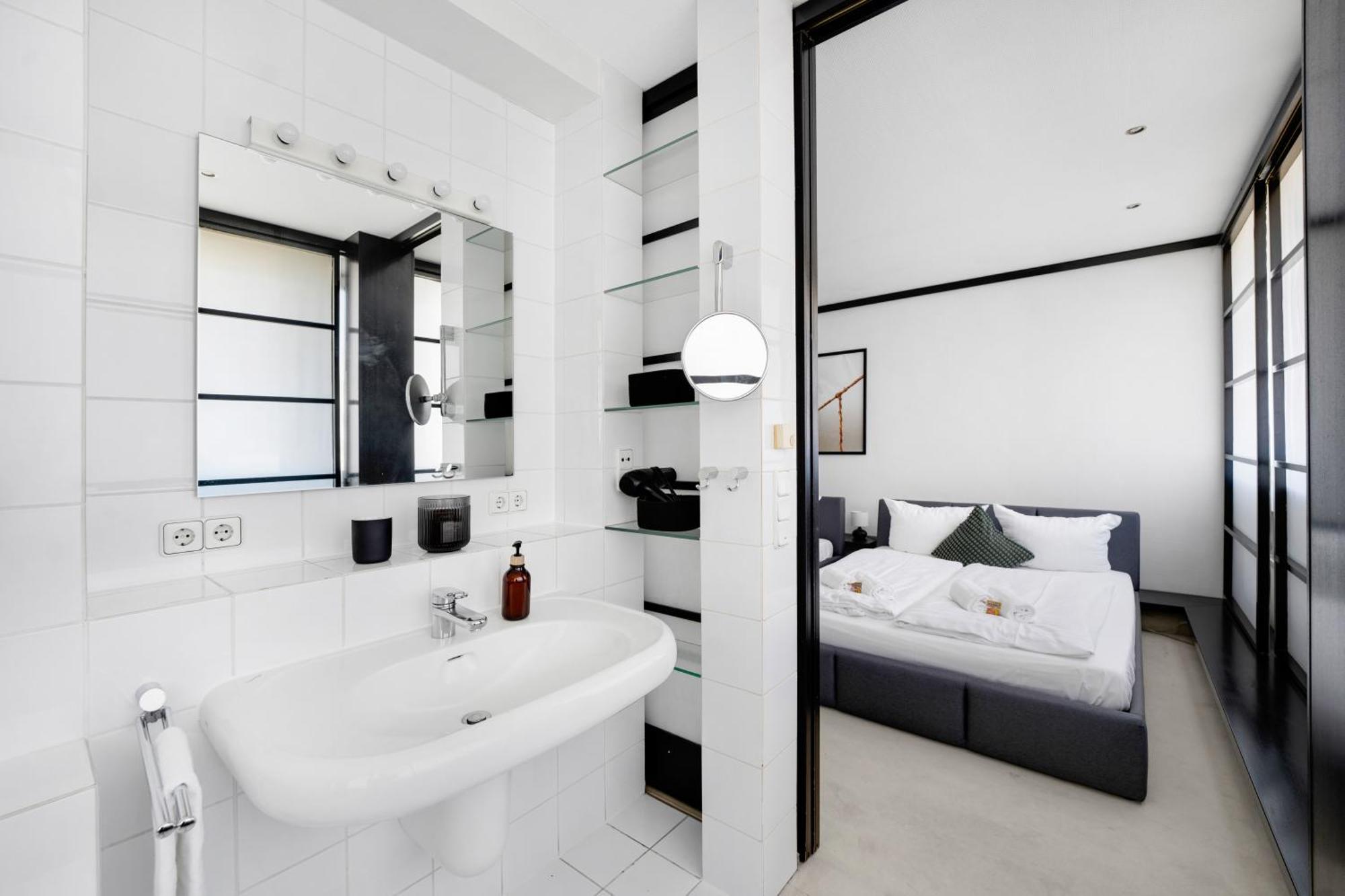Exklusives Penthouse Japandi 232Qm, Whirlpool , 25Min Bis Duesseldorf Messe Apartment Monchengladbach Exterior photo