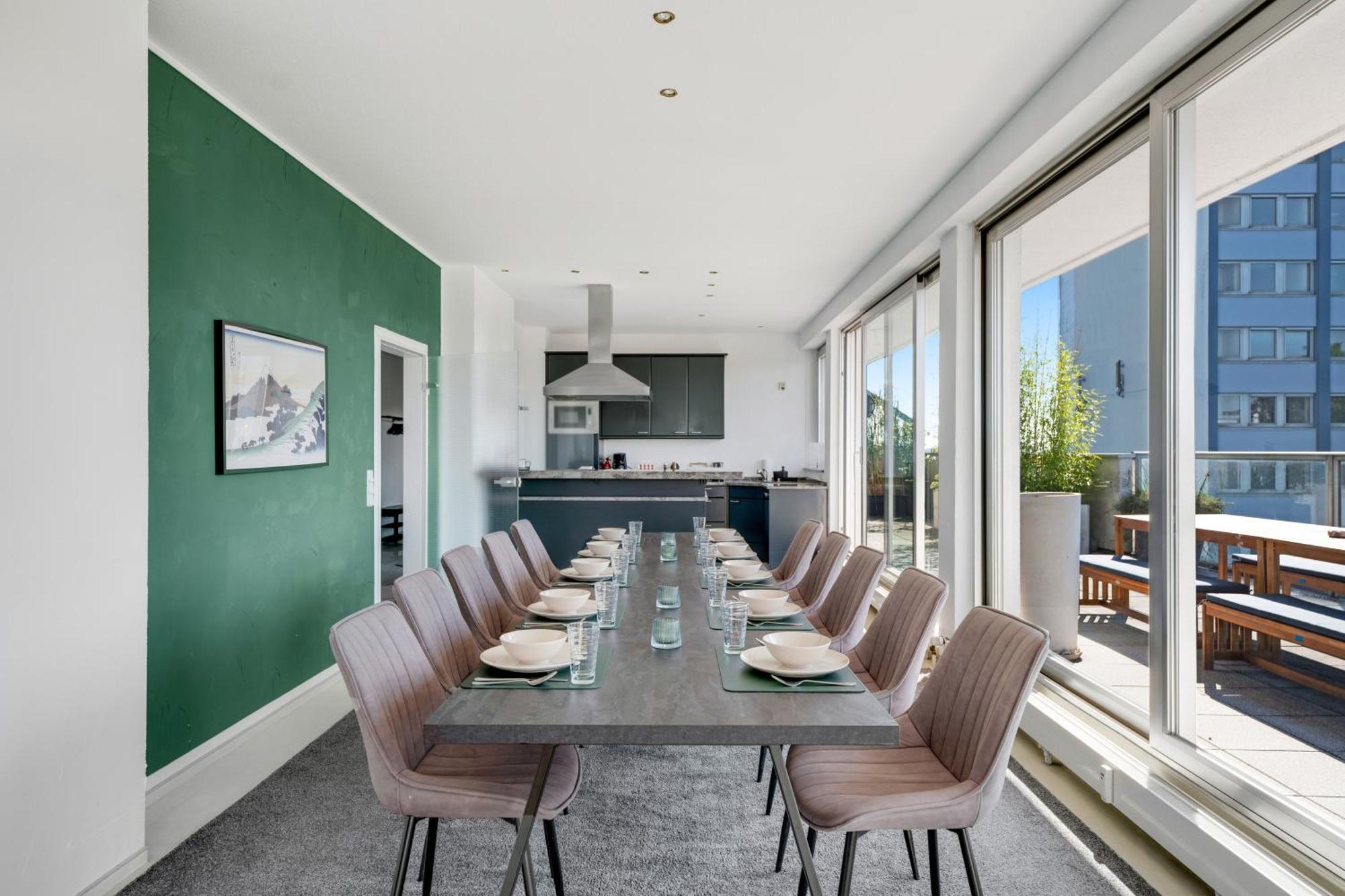 Exklusives Penthouse Japandi 232Qm, Whirlpool , 25Min Bis Duesseldorf Messe Apartment Monchengladbach Exterior photo